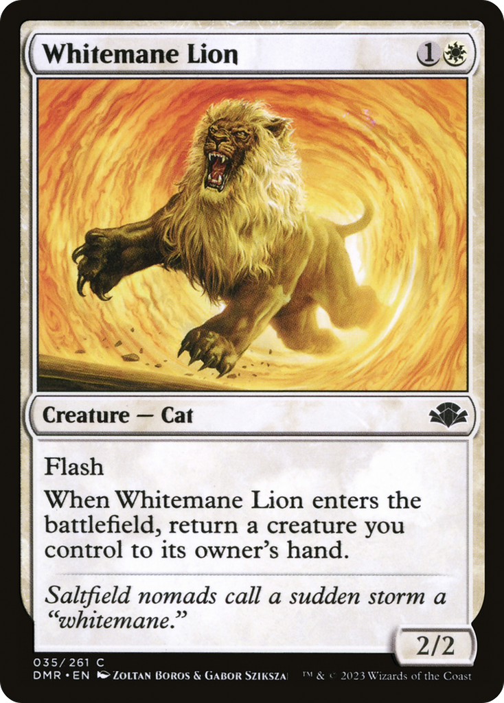 Magic: The Gathering - Whitemane Lion - Dominaria Remastered