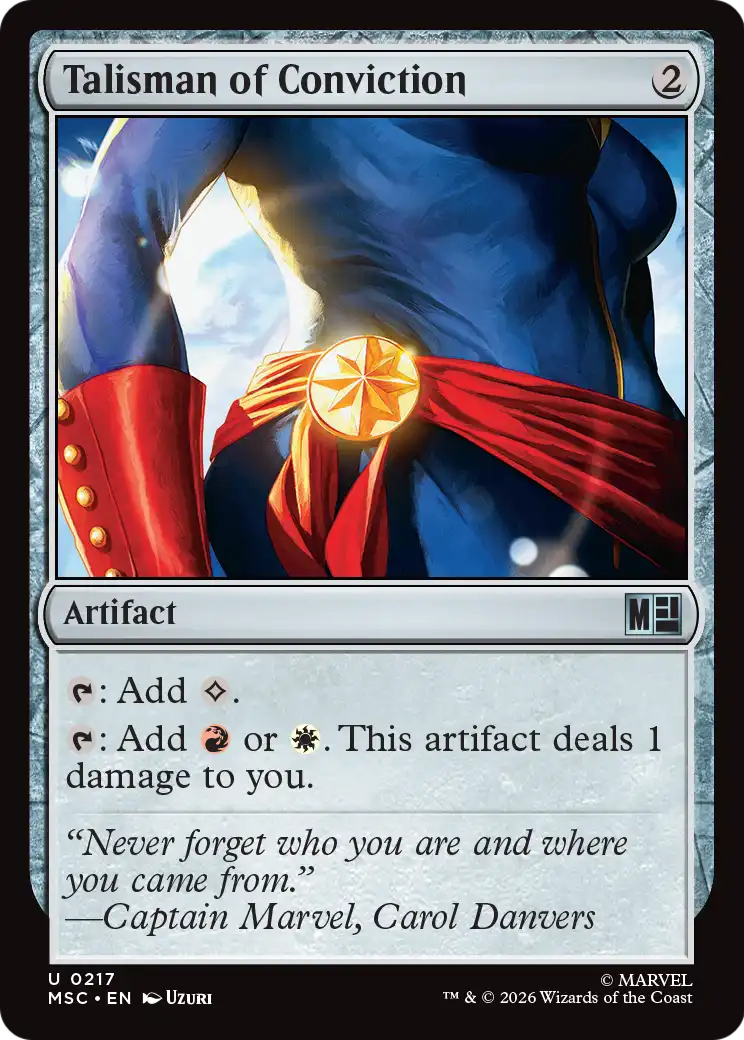 Magic: The Gathering - Talisman of Conviction - Marvel Super Heroes Commander