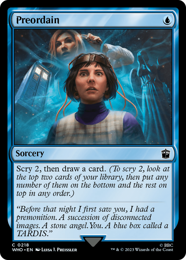 Magic: The Gathering - Preordain Foil - Doctor Who