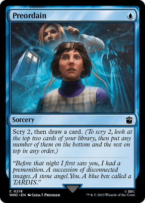 Magic: The Gathering - Preordain Foil - Doctor Who