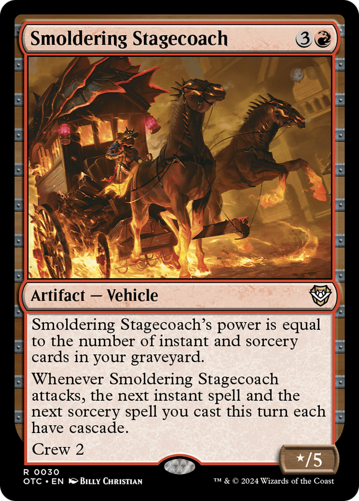 Magic: The Gathering - Smoldering Stagecoach - Outlaws of Thunder Junction Commander