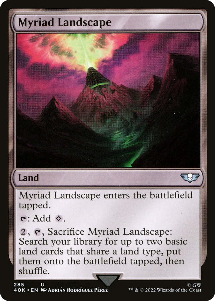 Magic: The Gathering - Myriad Landscape - Warhammer 40000 Commander