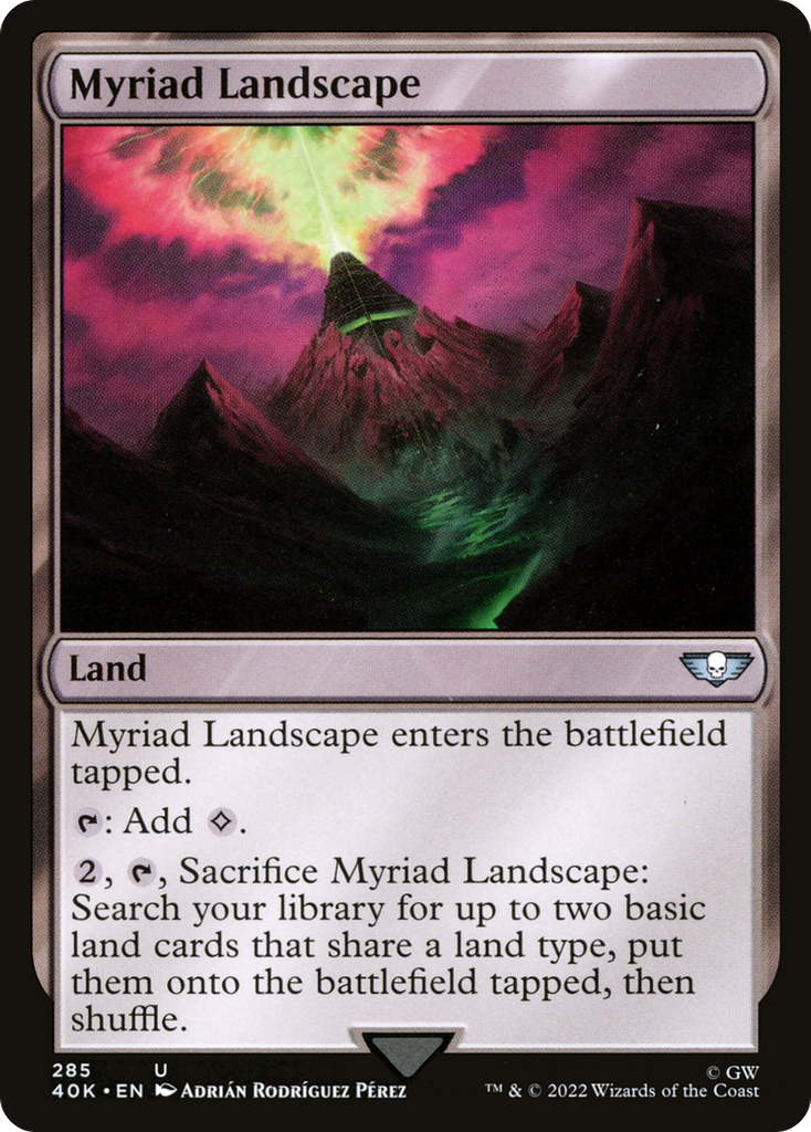 Magic: The Gathering - Myriad Landscape - Warhammer 40000 Commander