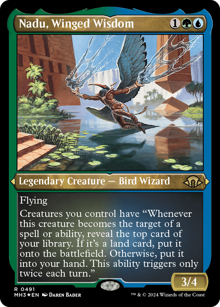 Magic: The Gathering - Nadu, Winged Wisdom Foil - Modern Horizons 3