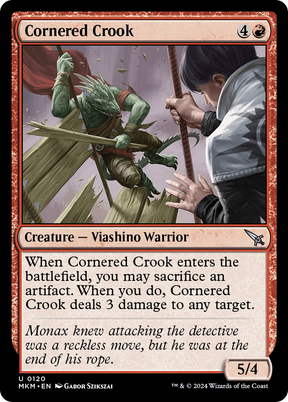 Magic: The Gathering - Cornered Crook Foil - Murders at Karlov Manor