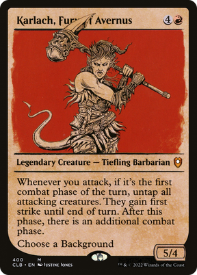 Magic: The Gathering - Karlach, Fury of Avernus Foil - Commander Legends: Battle for Baldur's Gate