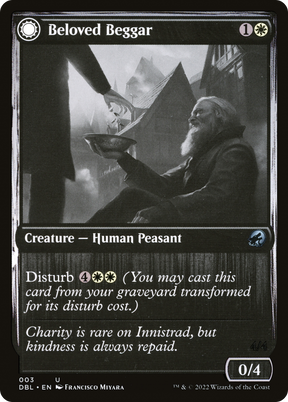 Magic: The Gathering - Beloved Beggar // Generous Soul Foil - Innistrad: Double Feature