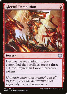 Magic: The Gathering - Gleeful Demolition Foil - Phyrexia: All Will Be One