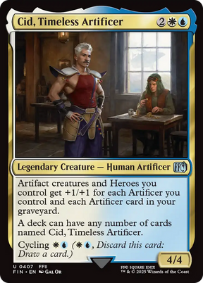 Magic: The Gathering - Cid, Timeless Artificer Foil - Final Fantasy