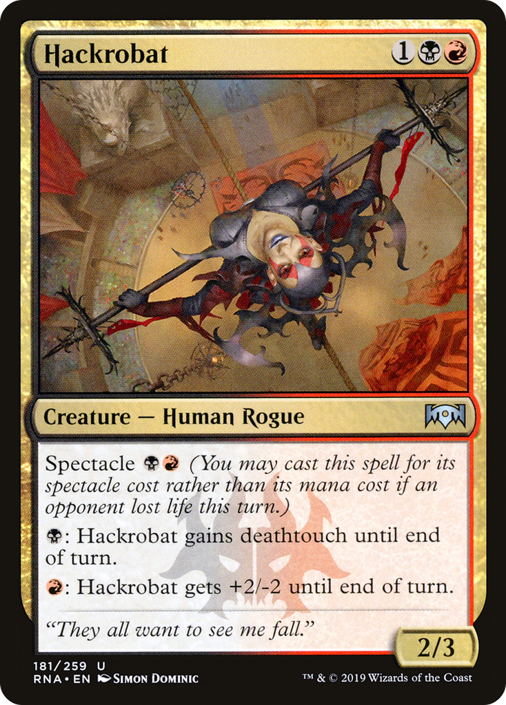 Magic: The Gathering - Hackrobat Foil - Ravnica Allegiance