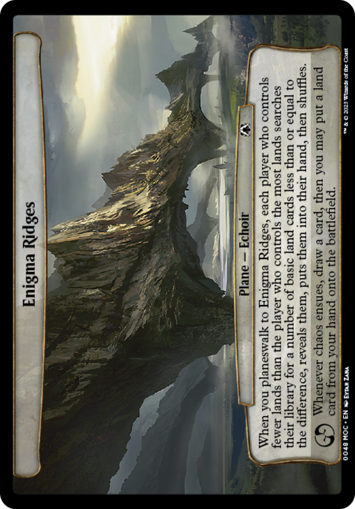 Magic: The Gathering - Enigma Ridges - March of the Machine Commander