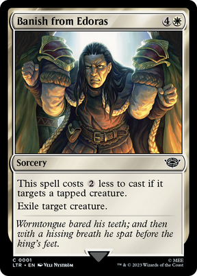 Magic: The Gathering - Banish from Edoras - The Lord of the Rings: Tales of Middle-earth
