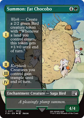 Magic: The Gathering - Summon: Fat Chocobo Foil - Final Fantasy