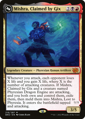 Magic: The Gathering - Mishra, Claimed by Gix // Mishra, Lost to Phyrexia Foil - The Brothers' War