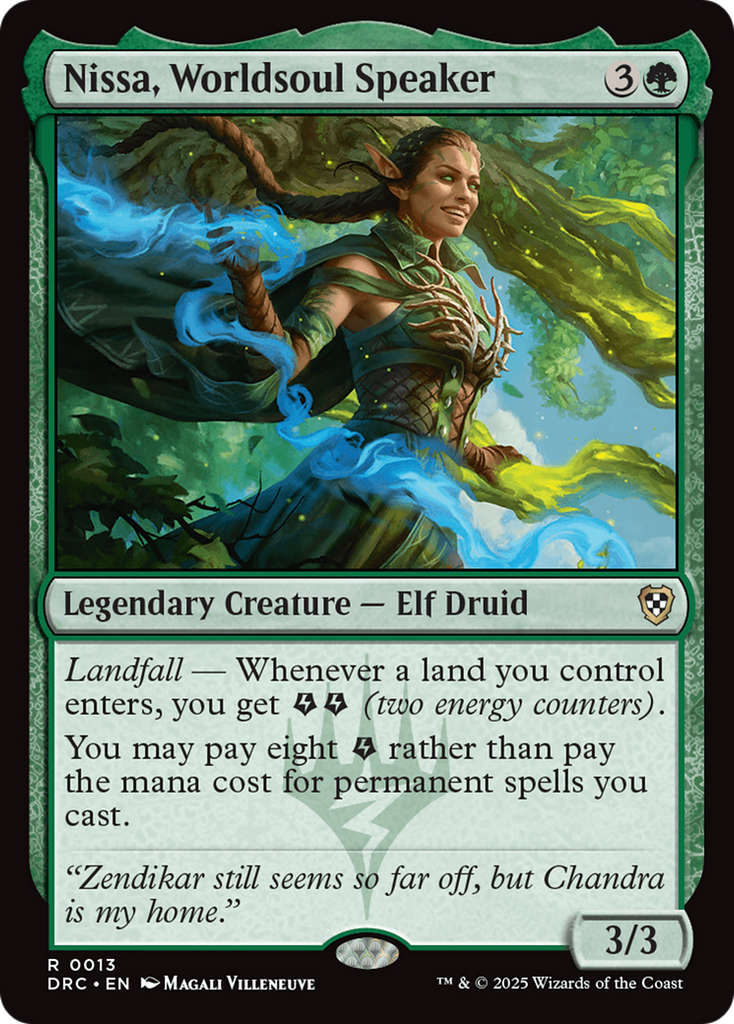 Magic: The Gathering - Nissa, Worldsoul Speaker - Aetherdrift Commander