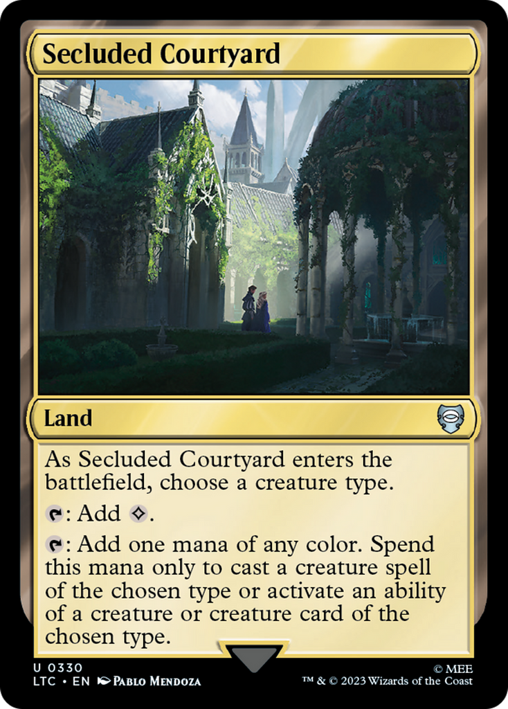 Magic: The Gathering - Secluded Courtyard - Tales of Middle-earth Commander