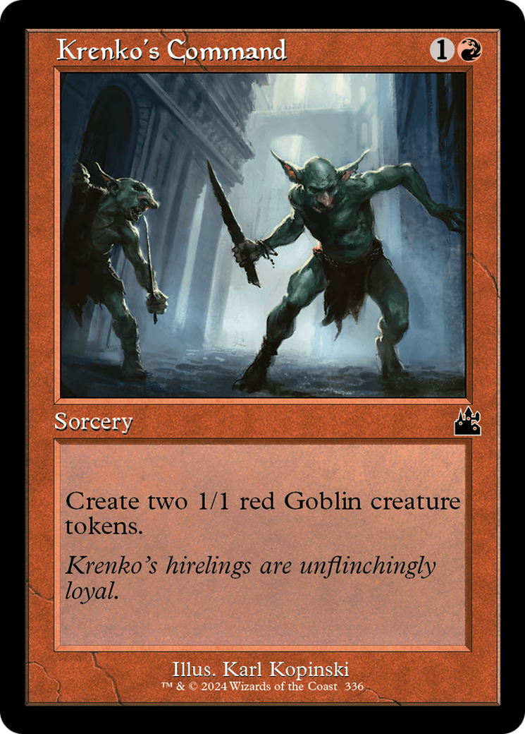 Magic: The Gathering - Krenko's Command Foil - Ravnica Remastered