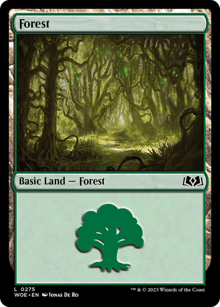 Magic: The Gathering - Forest #275 Foil - Wilds of Eldraine