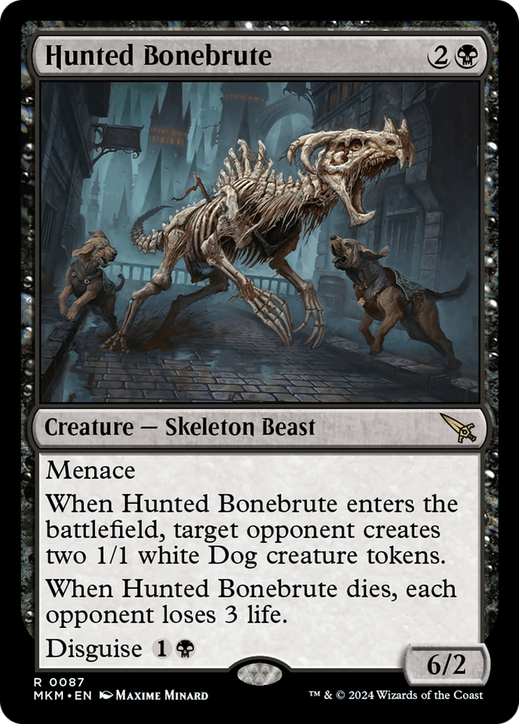 Magic: The Gathering - Hunted Bonebrute Foil - Murders at Karlov Manor