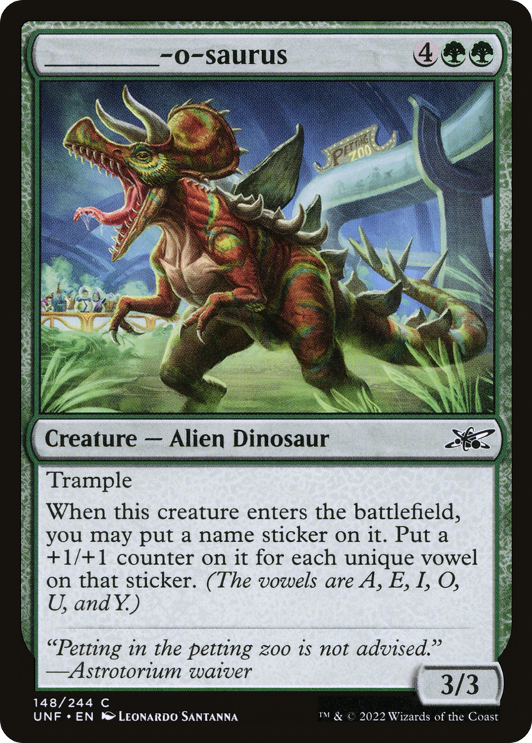 Magic: The Gathering - _____-o-saurus - Unfinity