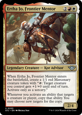 Magic: The Gathering - Ertha Jo, Frontier Mentor Foil - Outlaws of Thunder Junction