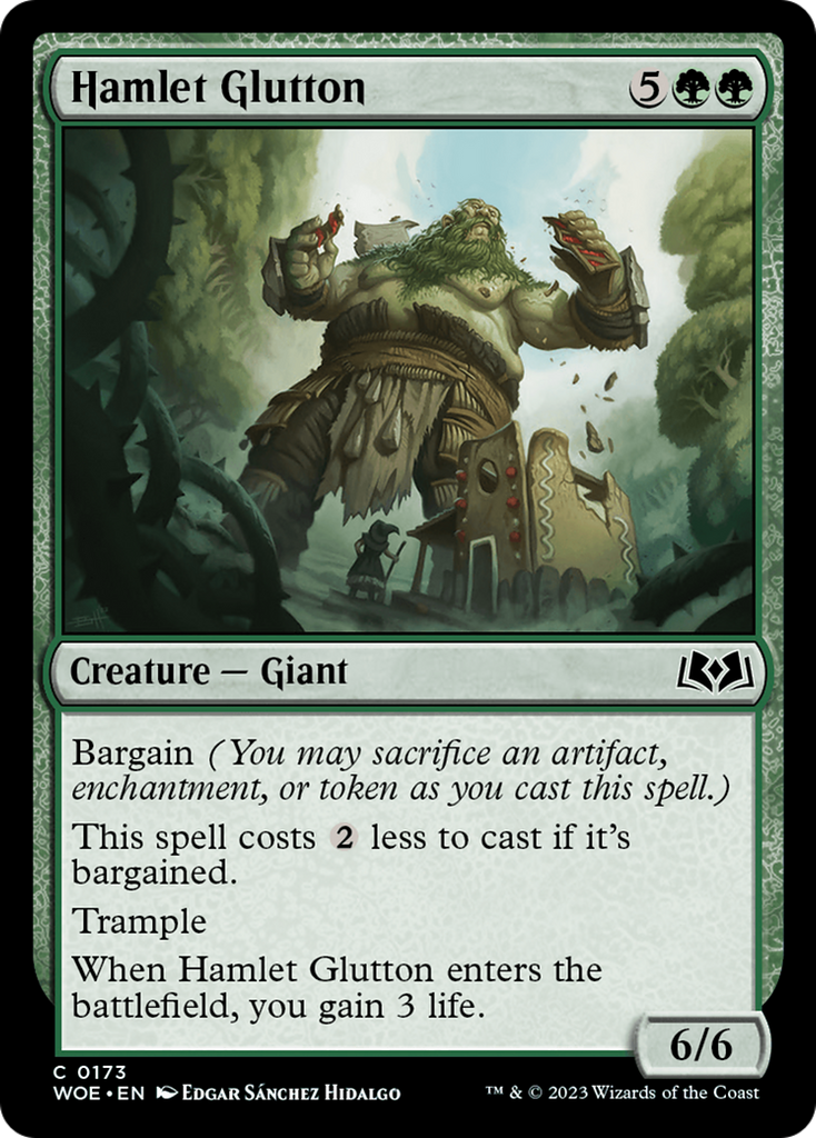 Magic: The Gathering - Hamlet Glutton Foil - Wilds of Eldraine