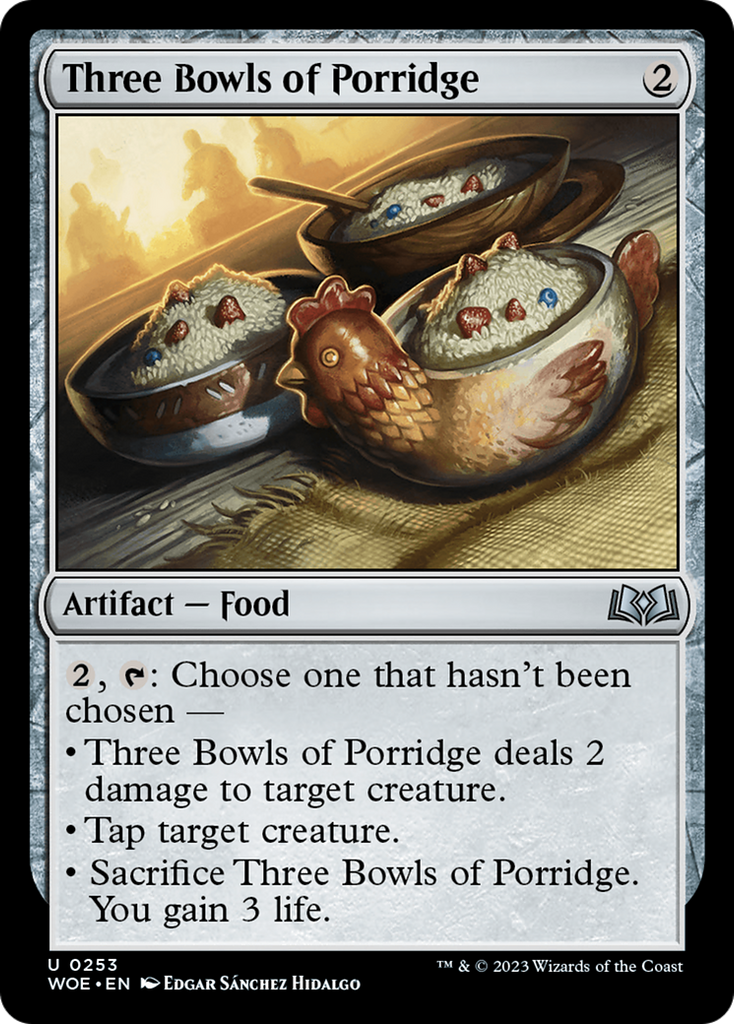 Magic: The Gathering - Three Bowls of Porridge - Wilds of Eldraine