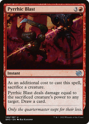 Magic: The Gathering - Pyrrhic Blast Foil - The Brothers' War