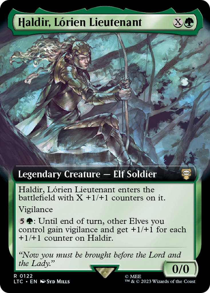 Magic: The Gathering - Haldir, Lórien Lieutenant - Tales of Middle-earth Commander