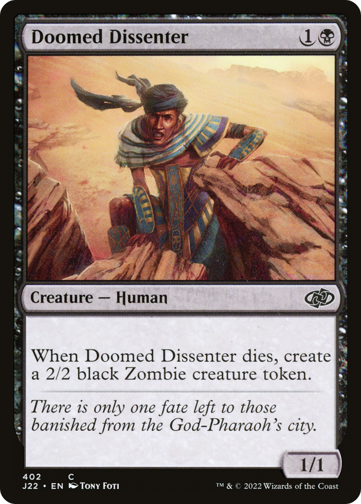 Magic: The Gathering - Doomed Dissenter - Jumpstart 2022