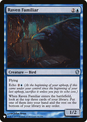 Magic: The Gathering - Raven Familiar - The List