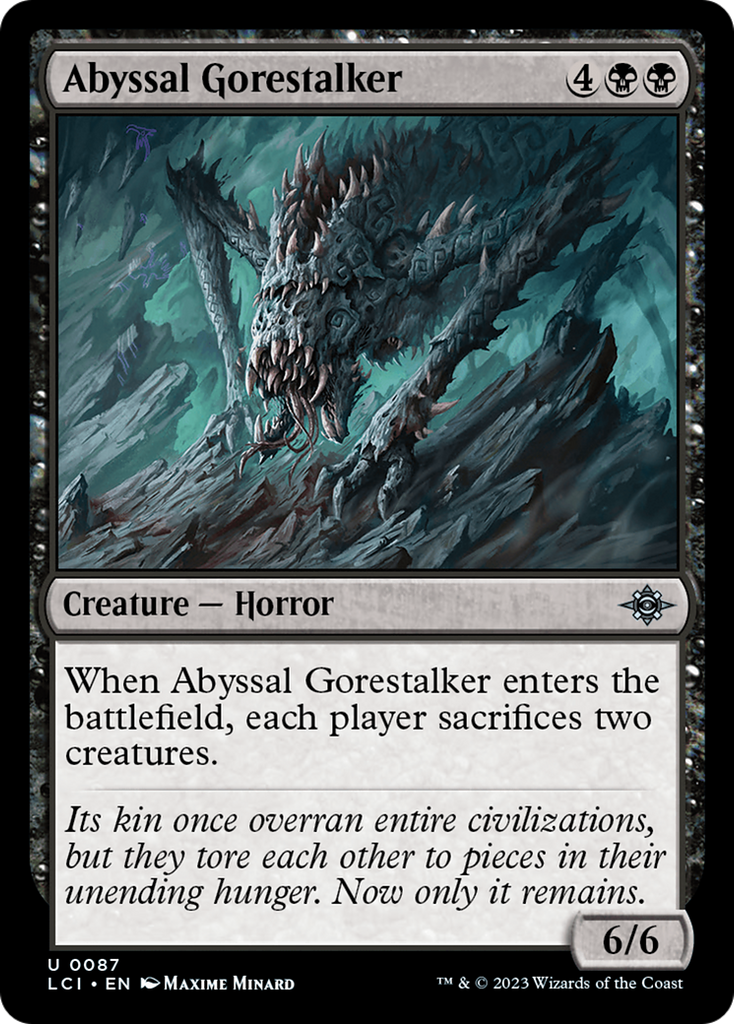 Magic: The Gathering - Abyssal Gorestalker - The Lost Caverns of Ixalan