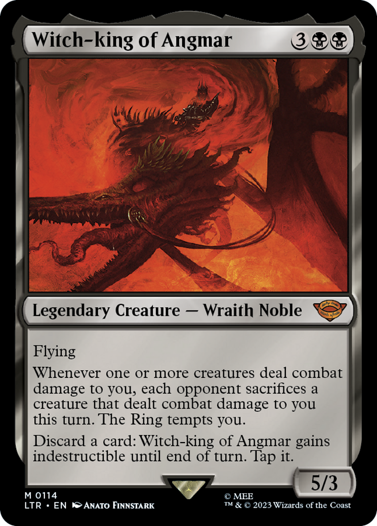 Magic: The Gathering - Witch-king of Angmar Foil - The Lord of the Rings: Tales of Middle-earth