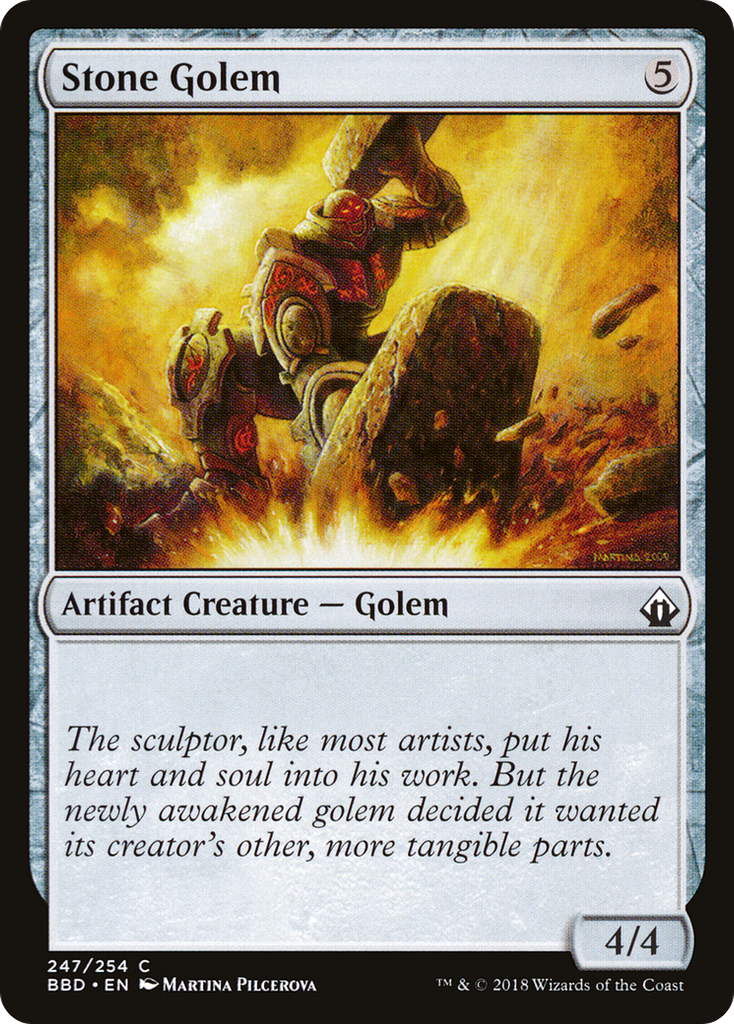 Magic: The Gathering - Stone Golem Foil - Battlebond