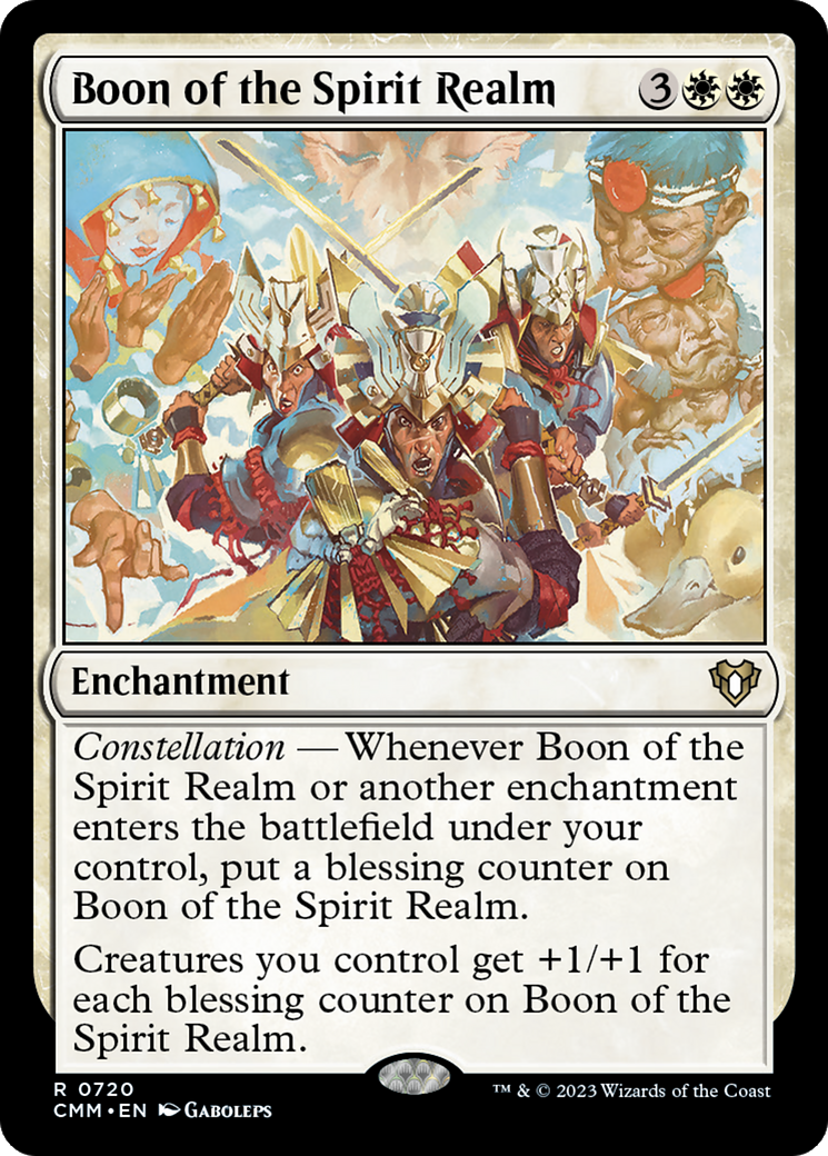 Magic: The Gathering - Boon of the Spirit Realm - Commander Masters