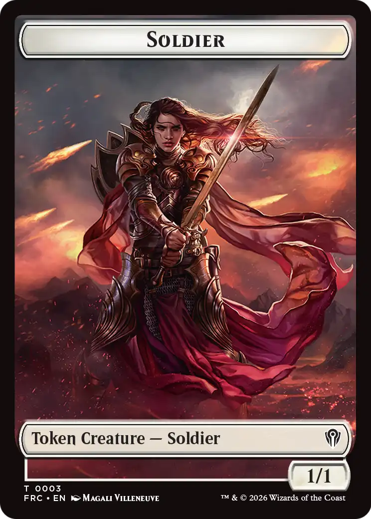 Magic: The Gathering - Soldier Token - Reality Fracture Commander Tokens