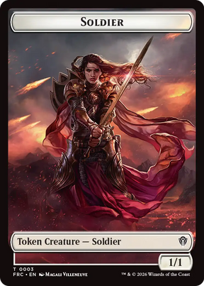 Magic: The Gathering - Soldier Token - Reality Fracture Commander Tokens