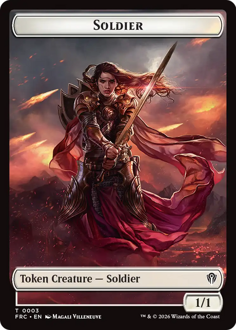 Magic: The Gathering - Soldier Token - Reality Fracture Commander Tokens