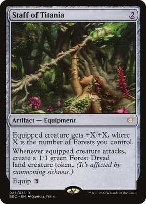Magic: The Gathering - Staff of Titania - The Brothers' War Commander