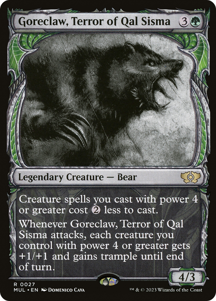 Magic: The Gathering - Goreclaw, Terror of Qal Sisma Foil - Multiverse Legends