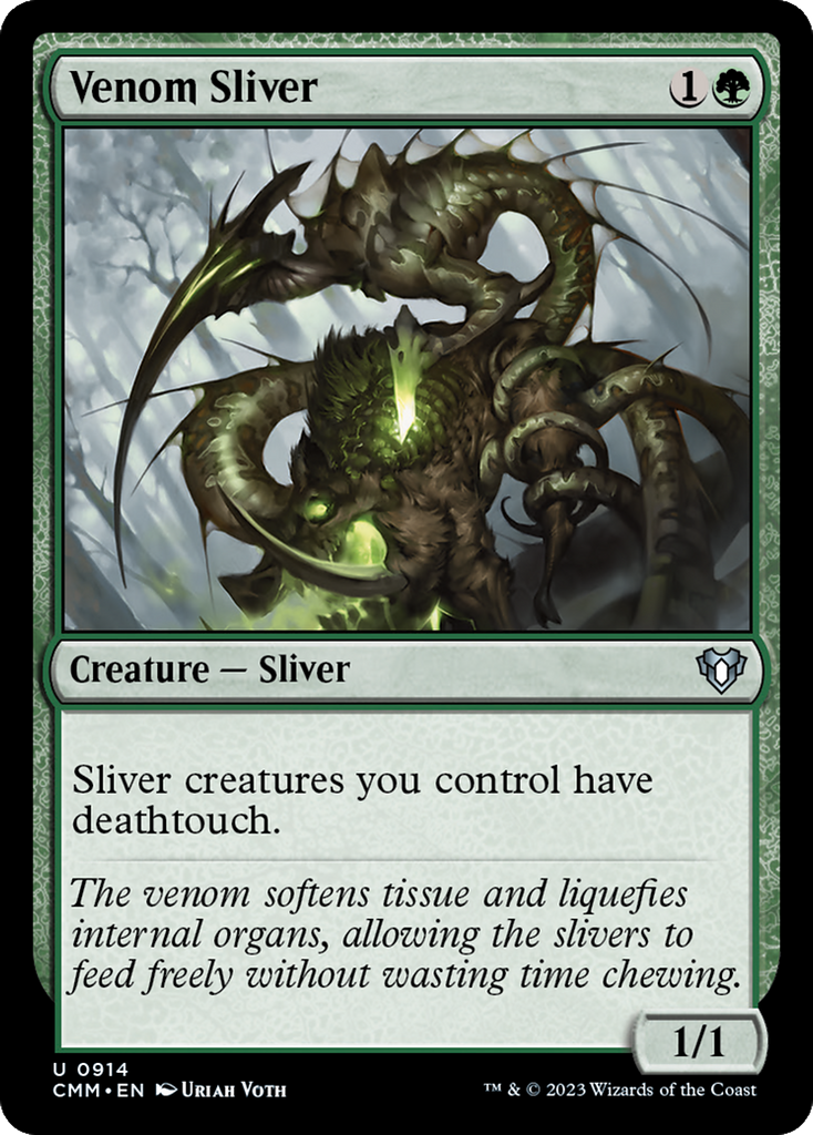 Magic: The Gathering - Venom Sliver - Commander Masters