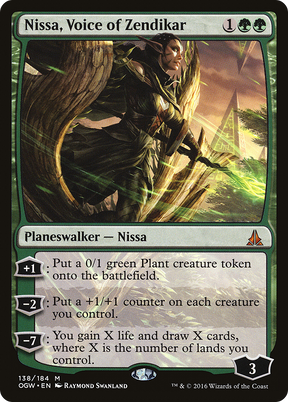 Magic: The Gathering - Nissa, Voice of Zendikar Foil - Oath of the Gatewatch