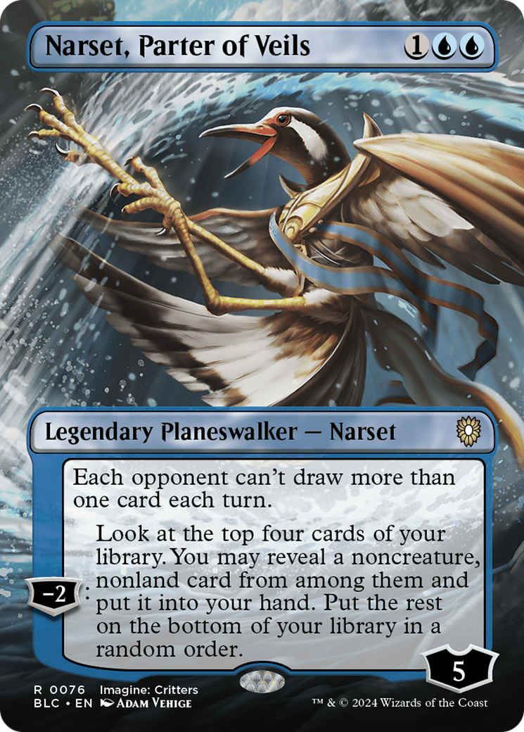 Magic: The Gathering - Narset, Parter of Veils Foil - Bloomburrow Commander