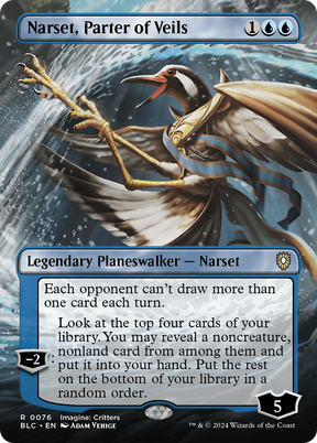 Magic: The Gathering - Narset, Parter of Veils Foil - Bloomburrow Commander
