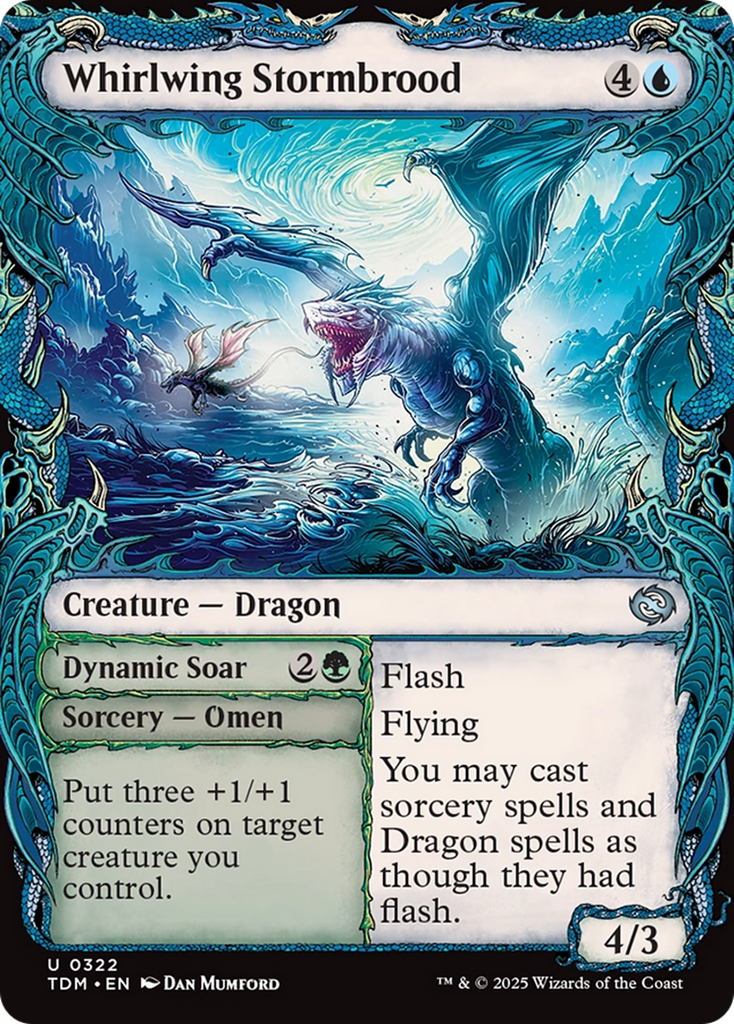 Magic: The Gathering - Whirlwing Stormbrood // Dynamic Soar Foil - Tarkir: Dragonstorm