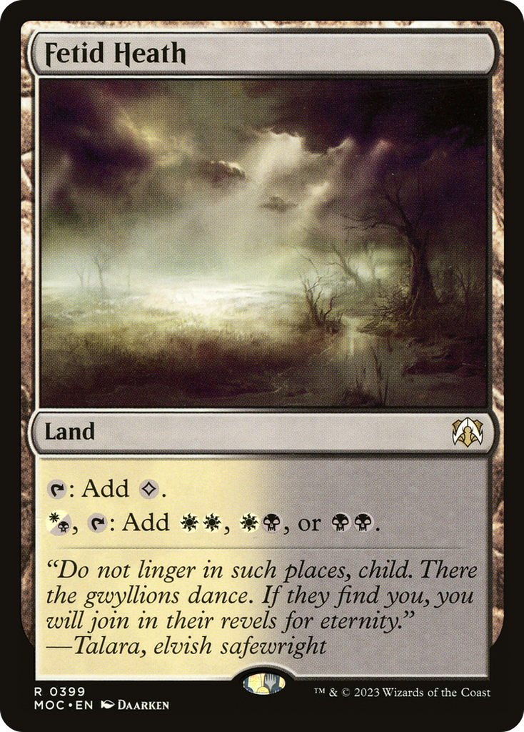 Magic: The Gathering - Fetid Heath - March of the Machine Commander