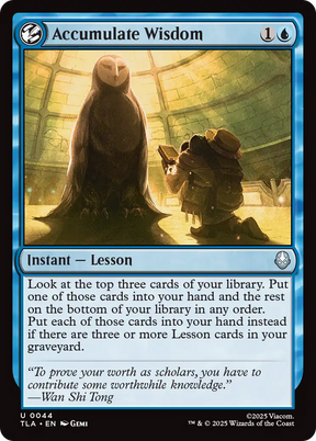 Magic: The Gathering - Accumulate Wisdom - Avatar: The Last Airbender