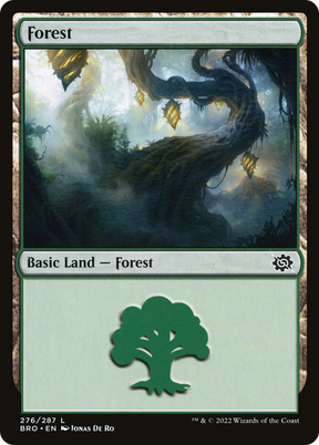 Magic: The Gathering - Forest #276 Foil - The Brothers' War