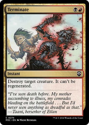 Magic: The Gathering - Terminate - Modern Horizons 3 Commander