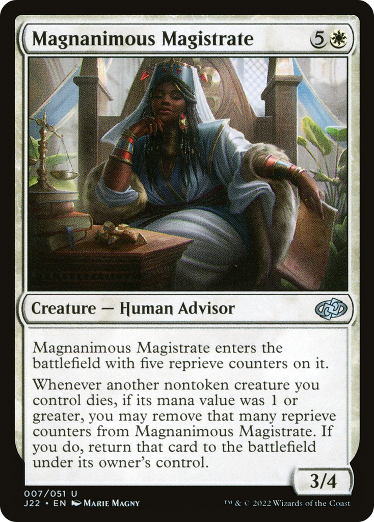 Magic: The Gathering - Magnanimous Magistrate - Jumpstart 2022